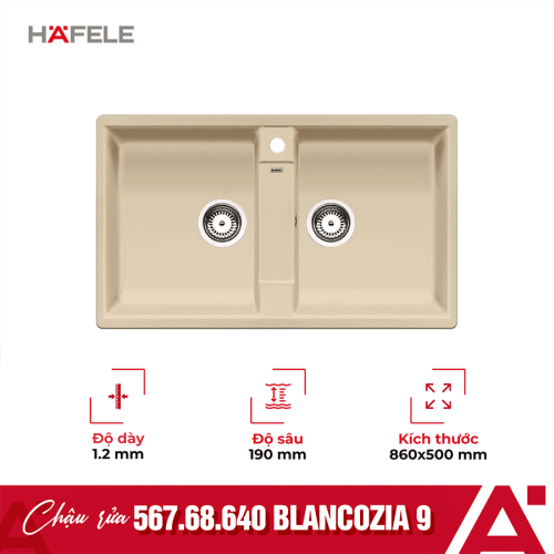 Chậu rửa chén bát Hafele Blancozia 9 567.68.640