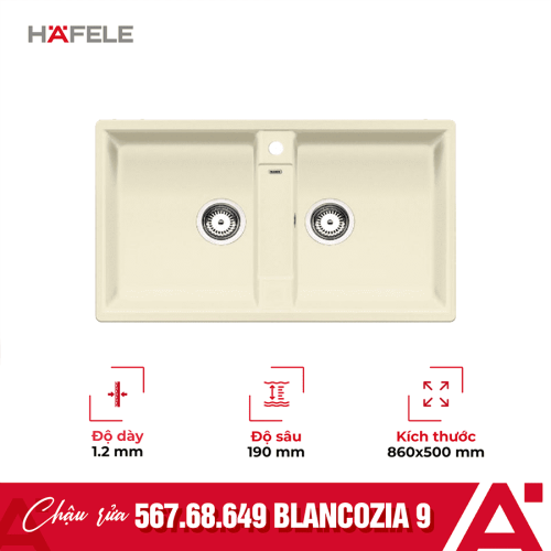 Chậu rửa bát Hafele Blancozia 9 567.68.649