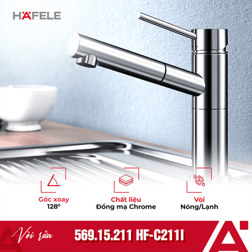 Vòi rửa bát Hafele HF-C211I 569.15.211