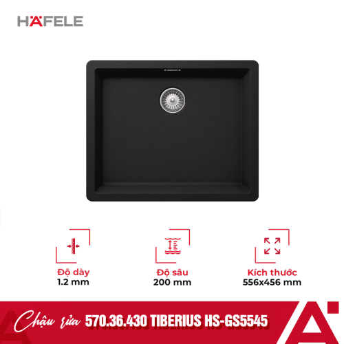 Chậu rửa bát Hafele Tiberius HS-GS5545 570.36.430