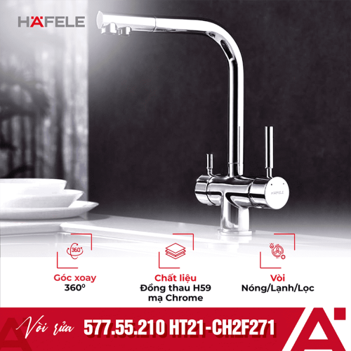 Vòi rửa bát Hafele HT21-CH2F271 577.55.210