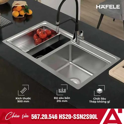 Chậu rửa bát Hafele HS-SD8650 567.20.546
