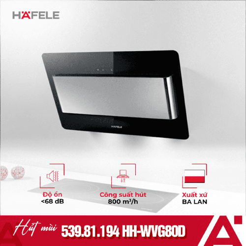 Máy hút mùi gắn tường Hafele HH-WVG80D 539.81.194