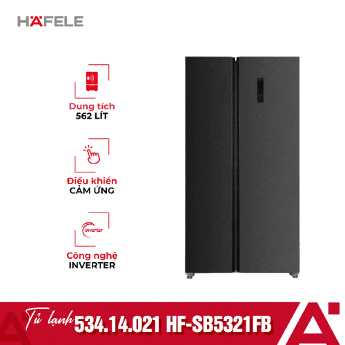Tủ lạnh side by side Hafele HF-SB5321FB 534.14.021