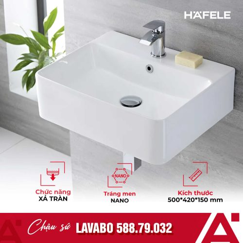 Chậu Lavabo sứ Hafele 588.79.032