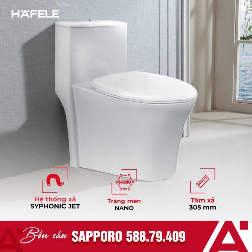Bồn cầu 1 khối Sapporo Hafele 588.79.409