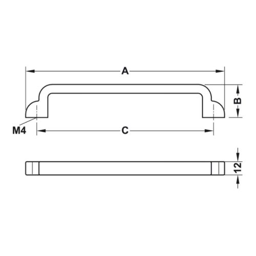 Tay nắm tủ D180mm Hafele 106.61.144 3 Lắp đặt tay nắm tủ D180mm Hafele 106.61.144