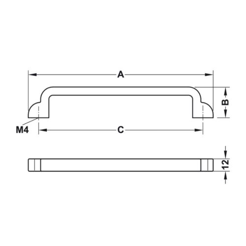 Tay nắm tủ H1530 148mm Hafele 106.61.943 3 Lắp đặt tay nắm tủ Hafele 106.61.943
