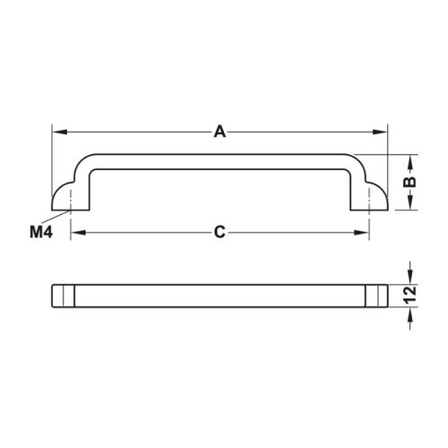 Tay nắm tủ H1530 dài 148mm Hafele 106.61.143 4 Lắp đặt tay nắm tủ Hafele 106.61.143
