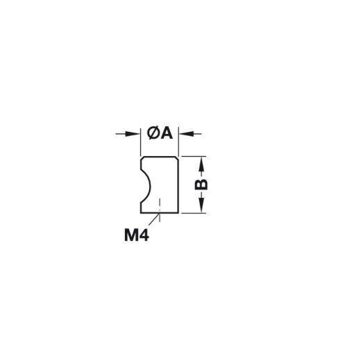 Thiết kế của quả nắm tủ 15mm Hafele 135.93.902