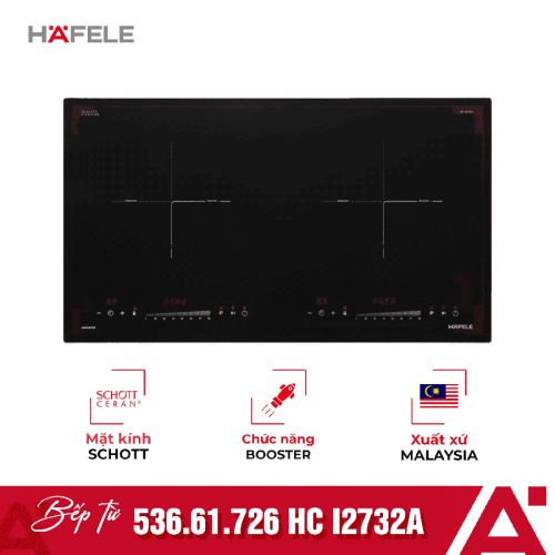 Bếp từ đôi Hafele HC I2732A 536.61.726 lắp âm