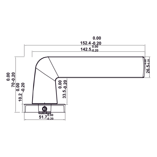 Bo Khoa Tay Nam Cua DIY Set A Hafele 499.63.605 1