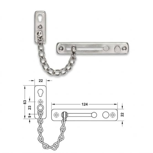 Chot An Toan Dang Xich Inox Mo Hafele 911.60.000 1