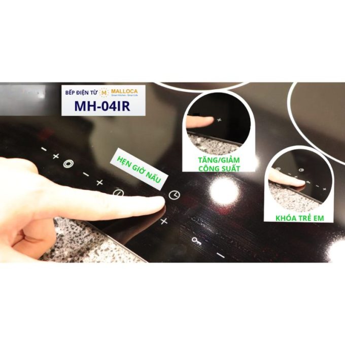 Bảng điều khiển cực đơn giản, dễ sử dụng Malloca MH-04IR