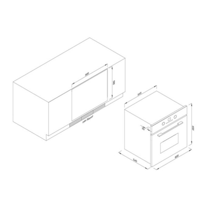 Lò nướng 8 chức năng Malloca EB-56ERCDG-8C11 3 Malloca EB-56ERCDG-8C11 - kích thước sản phẩm