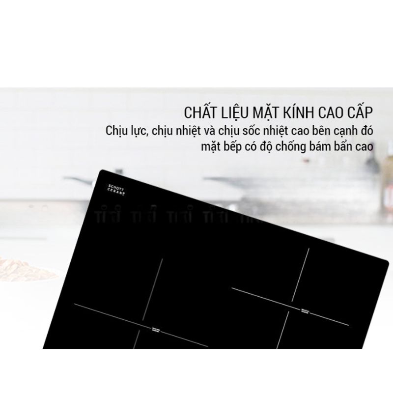 Mặt bếp được làm từ kính Malloca MIR 593 Mặt bếp được làm từ kính Malloca MIR 593