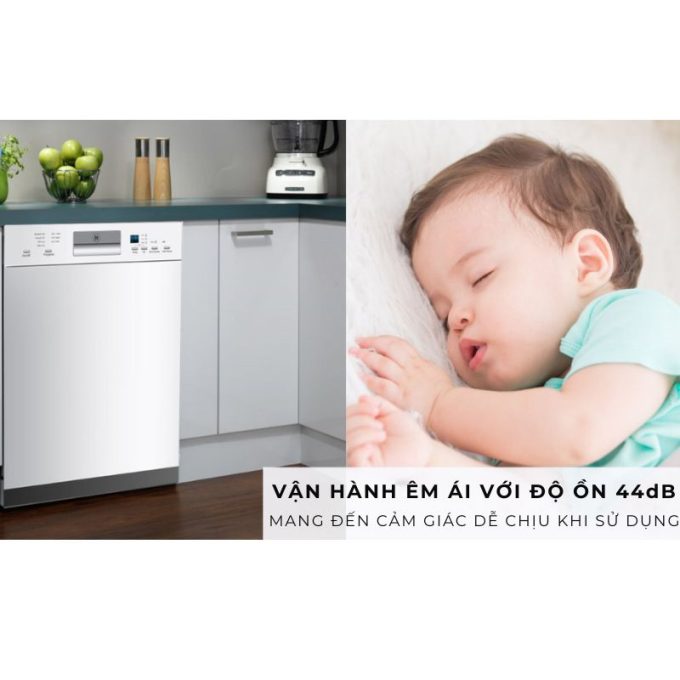Máy rửa chén âm tủ Malloca WQP12-J7309I 5 WQP12-J7309I - Độ ồn thấp