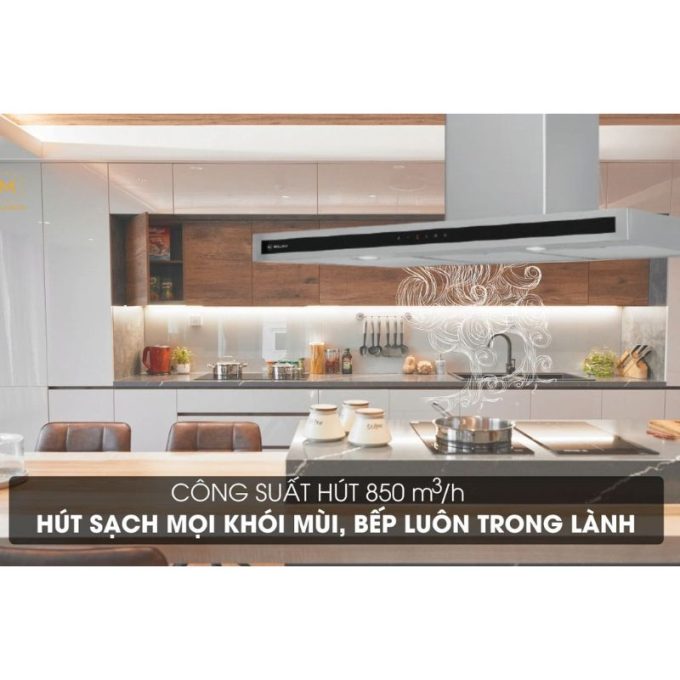 Máy hút mùi áp tường Malloca ZETA K1573 5 Zeta K1573 công suất hút lớn