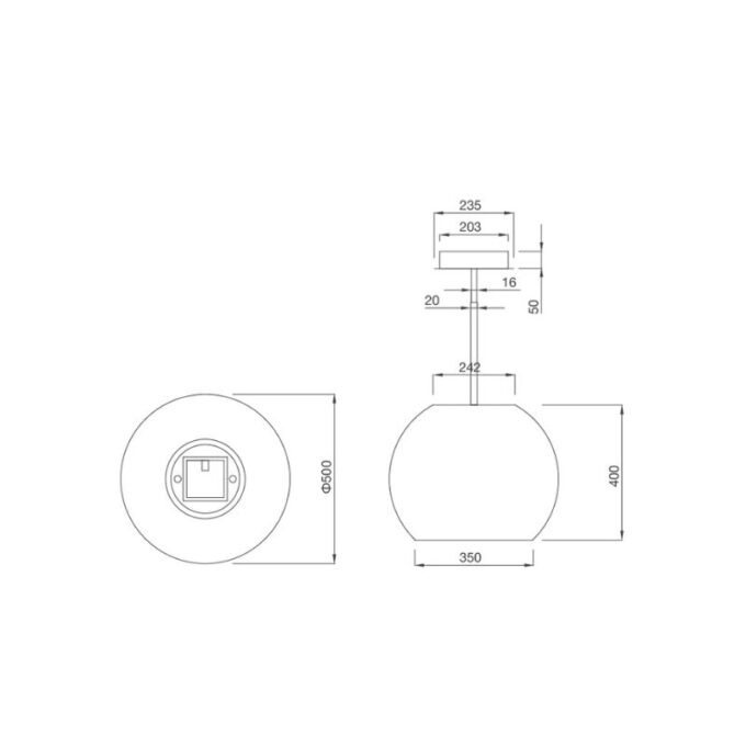 Máy hút mùi đảo Malloca Sphera Chrome-I001C 2 may hut mui malloca dao sphera chrome i001c 1
