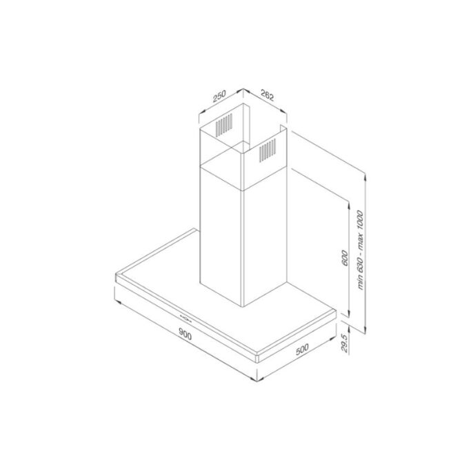 Máy hút mùi áp tường Malloca Slim K1522 - Nhập khẩu Châu Âu 8 may hut mui malloca luxury slim k1522 4