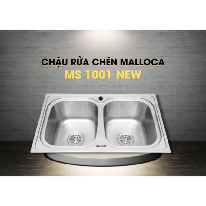 MS 1001 New chậu rửa chén 2 hố