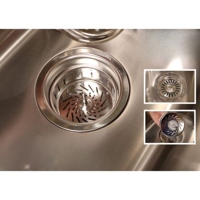 Chậu rửa chén Inox Malloca MS 1011 NEW 5 MS 1011 NEW bộ lọc rác chắc chắn