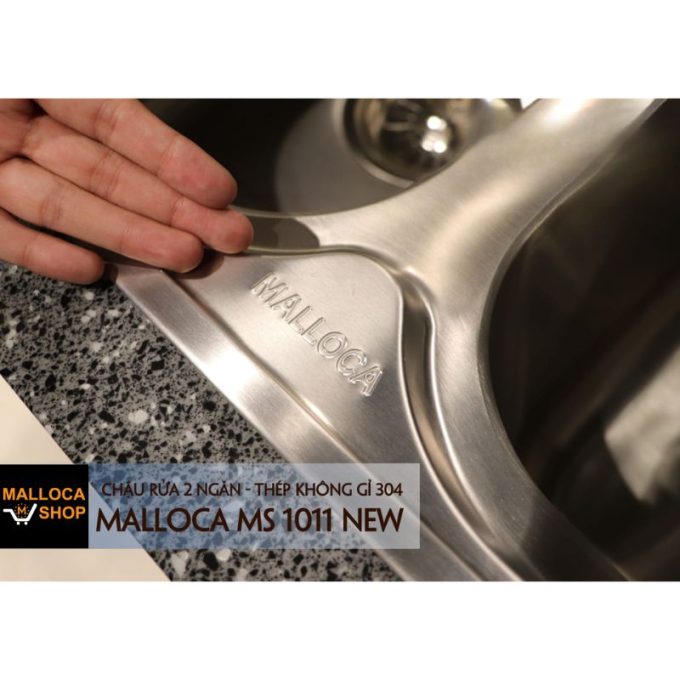 Chậu rửa chén Inox Malloca MS 1011 NEW 4 MS 1011 NEW chất liệu inox bền bỉ