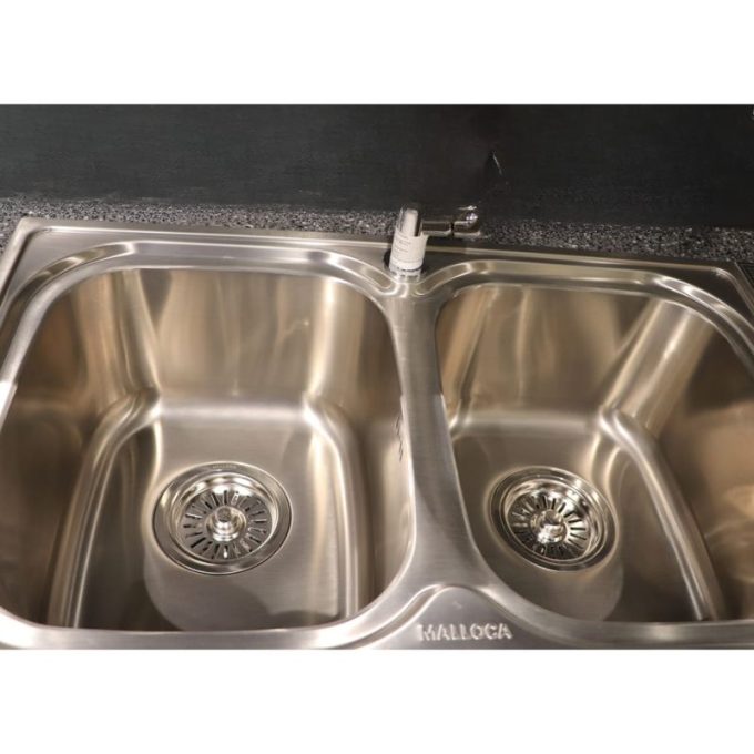 Chậu rửa chén Inox Malloca MS 1011 NEW 3 MS 1011 NEW thiết kế 2 hộc rửa rộng rãi