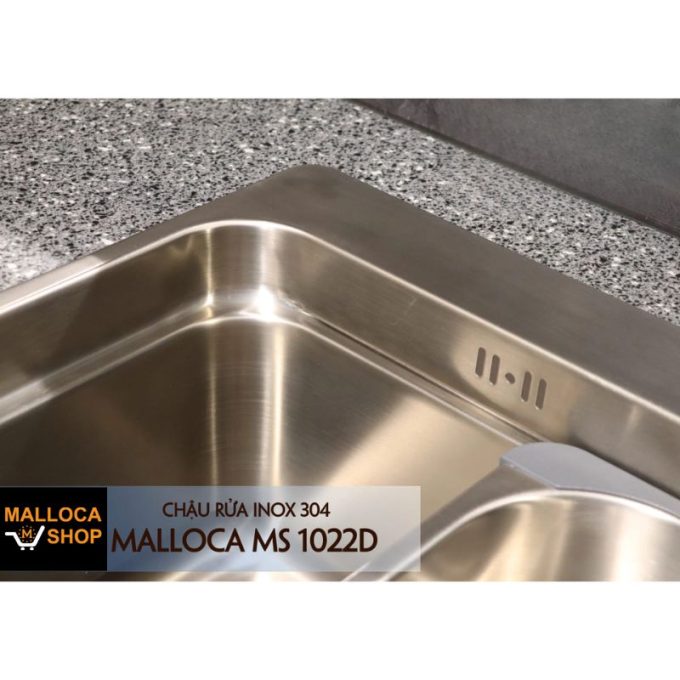 Chậu rửa chén Inox Malloca MS 1022D 4 MS 1022D chất liệu inox bền đẹp