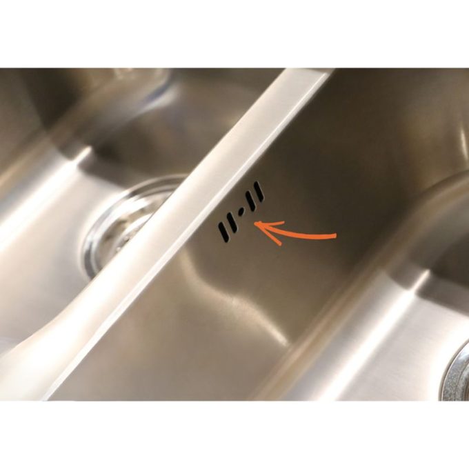 Chậu rửa chén Inox Malloca MS 1025L NEW 5 MS 1025L New lỗ thoát chống tràn