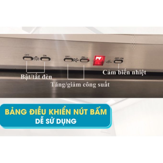 Visso K7205 bảng điều khiển nút bấm dễ sử dụng
