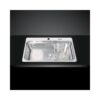 Chậu rửa chén Inox Malloca MS 1022D 1 Chậu rửa bát bán thủ công Malloca MS - 1022D