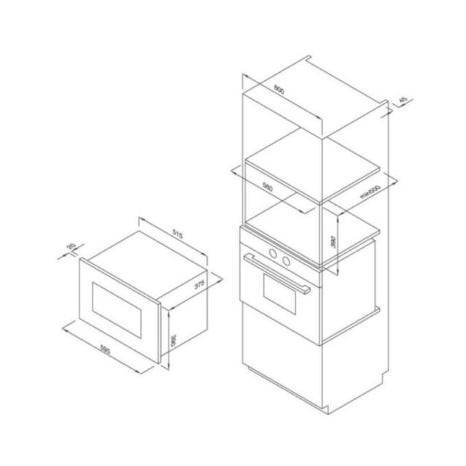 Thiết kế của Lò vi sóng Malloca MW-927S