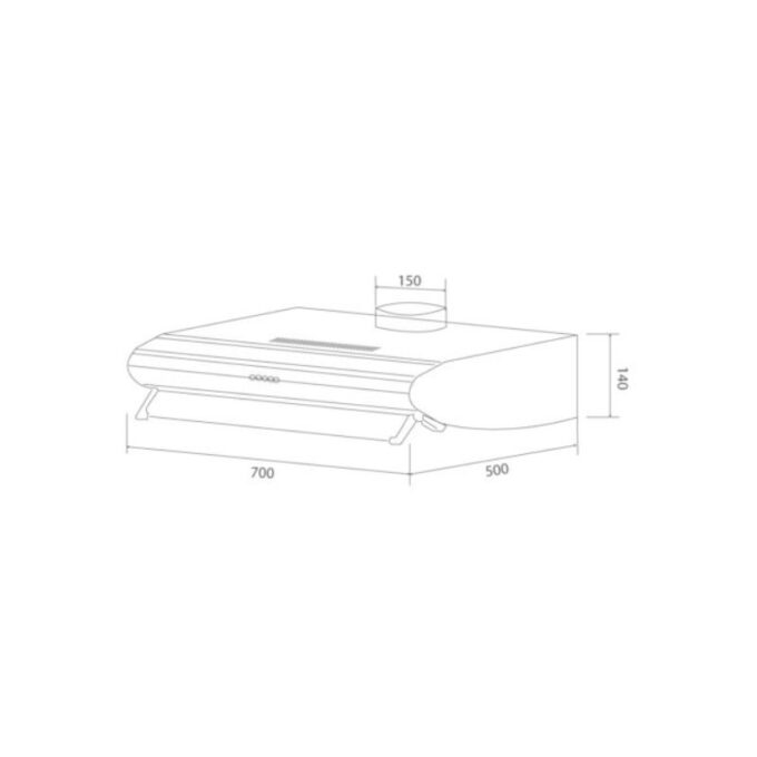 Máy hút mùi cổ điển Malloca classic H523 cao cấp 3 Thiết kế của Máy hút mùi Malloca classic H523 cao cấp