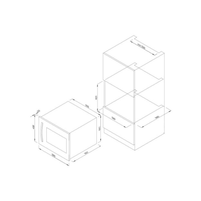 Tủ bảo quản rượu âm tủ Malloca MWC-22S 3 Thiết kế của Tủ bảo quản rượu âm tủ Malloca MWC-22S