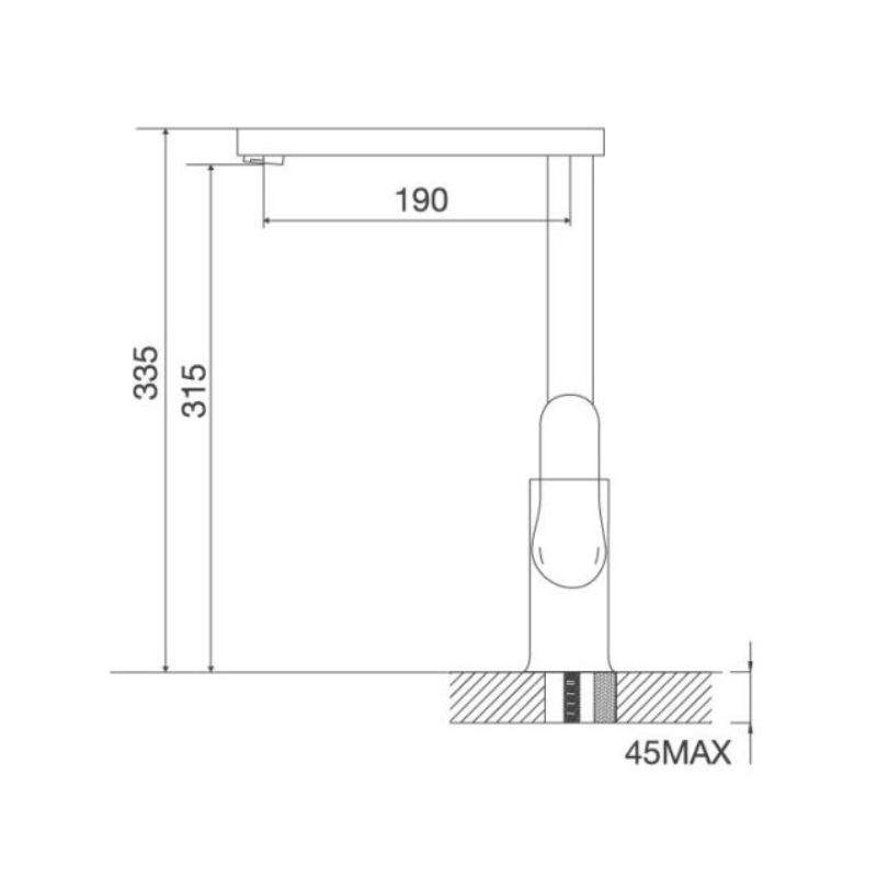 Thiết kế của Vòi rửa bát Malloca K119T Thiết kế của Vòi rửa bát Malloca K119T