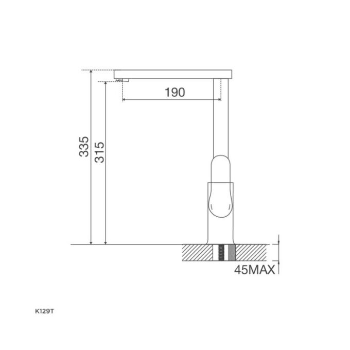Vòi rửa bát nóng lạnh Malloca K129T 3 Thiết kế của Vòi rửa bát Malloca K129T