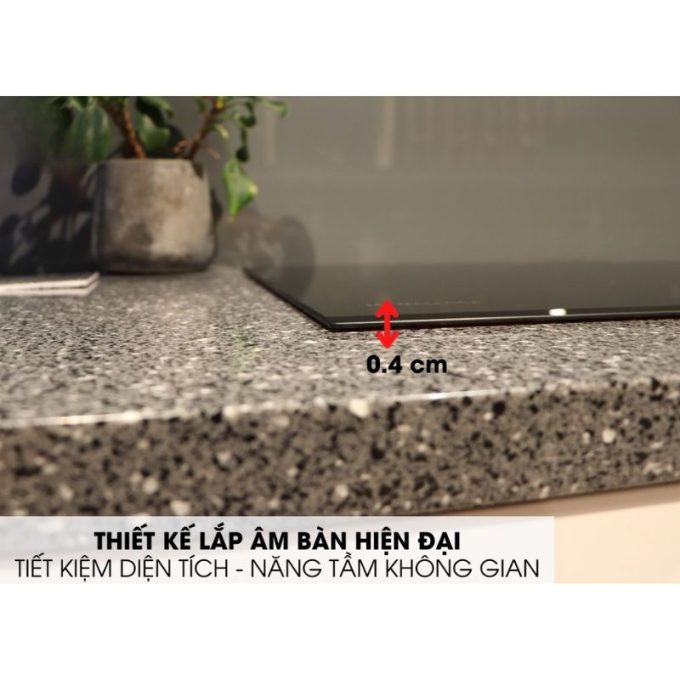 Bếp điện từ 2 vùng nấu Malloca MH 02IR D / Bếp 1 điện 1 từ, Kính Eurokera 6 MH-02IR D thiết kế lắp âm hiện đại