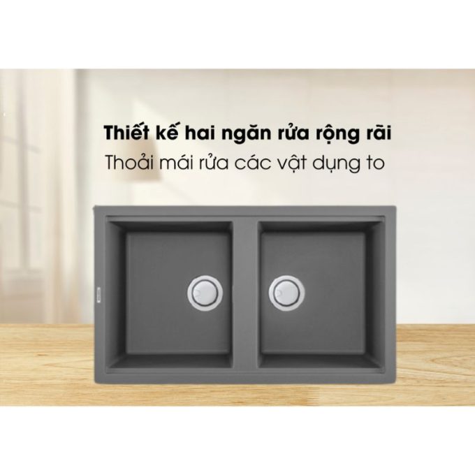 G-45073 thiết kế 2 ngăn rửa rộng rãi