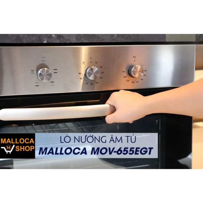 Lò nướng âm tủ Malloca MOV-655EGT 3 MOV 655EGT tay cầm chắc chắn