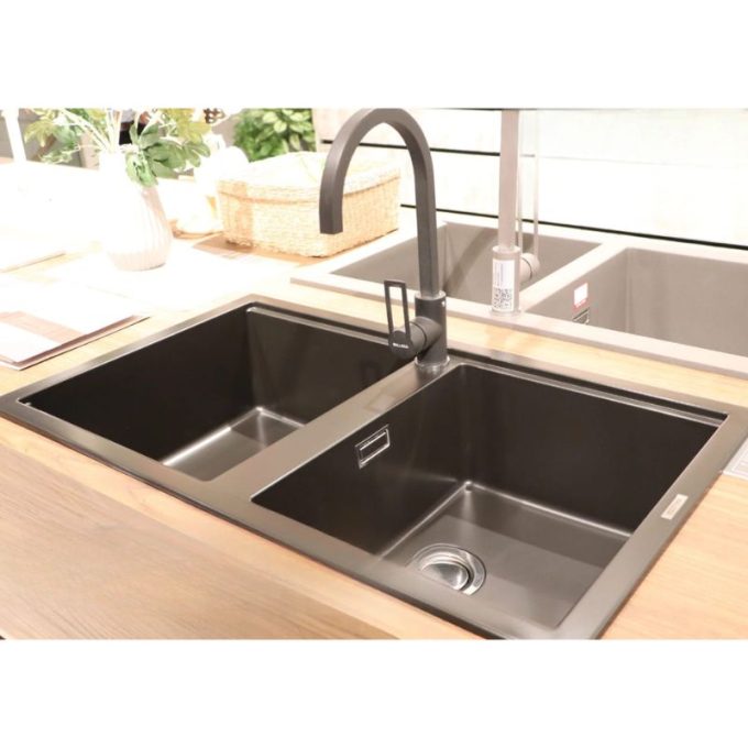 Chậu đá Malloca Nero G-45040 / Màu đen 3 NERO G-45040 thiết kế đẹp mắt