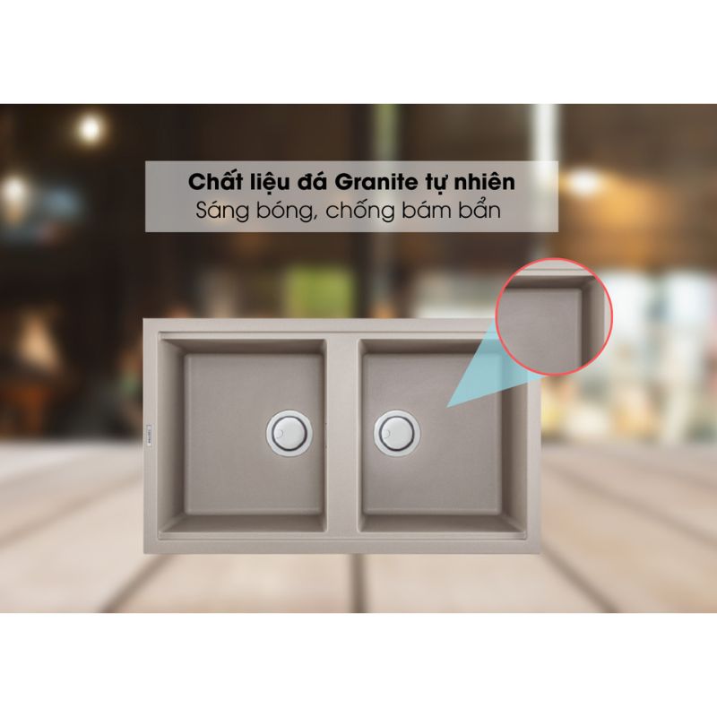 Tortora G-45043 chất liệu đá chống bám bẩn Tortora G-45043 chất liệu đá chống bám bẩn