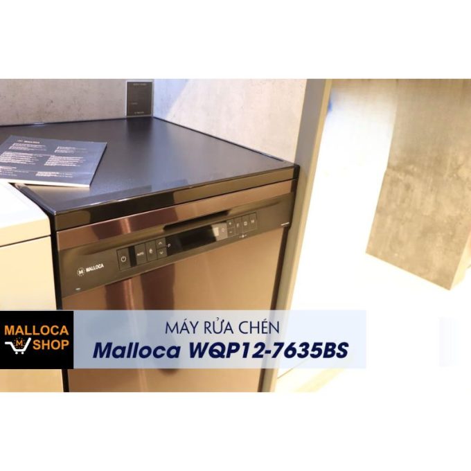 Máy rửa chén Malloca WQP12-7635BS 3 WQP12-7635BS 8 chương trình rửa