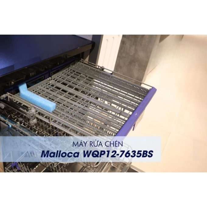Máy rửa chén Malloca WQP12-7635BS 4 WQP12-7635BS sức chứa lớn