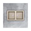 Chậu đá Malloca Bianco G-45062 / Màu kem / 2 Hộc bằng nhau 2 Chậu rửa bát Malloca BIANCO G-45062