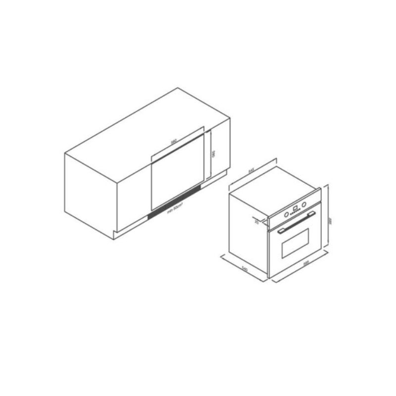Thiết kế của Lò nướng Malloca EB-56ERG-5BC15 Thiết kế của Lò nướng Malloca EB-56ERG-5BC15