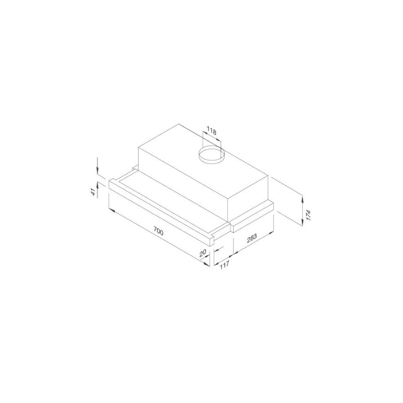 kích thước của Máy hút mùi Malloca K1507 kích thước của Máy hút mùi Malloca K1507