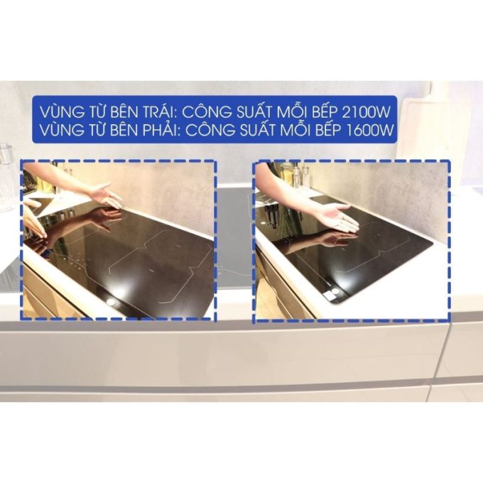 Bếp từ 4 vùng nấu Malloca MI-784 ITG / Nhập khẩu Italia, kính Ceramic 7 MI-784 ITG công suất nấu cao