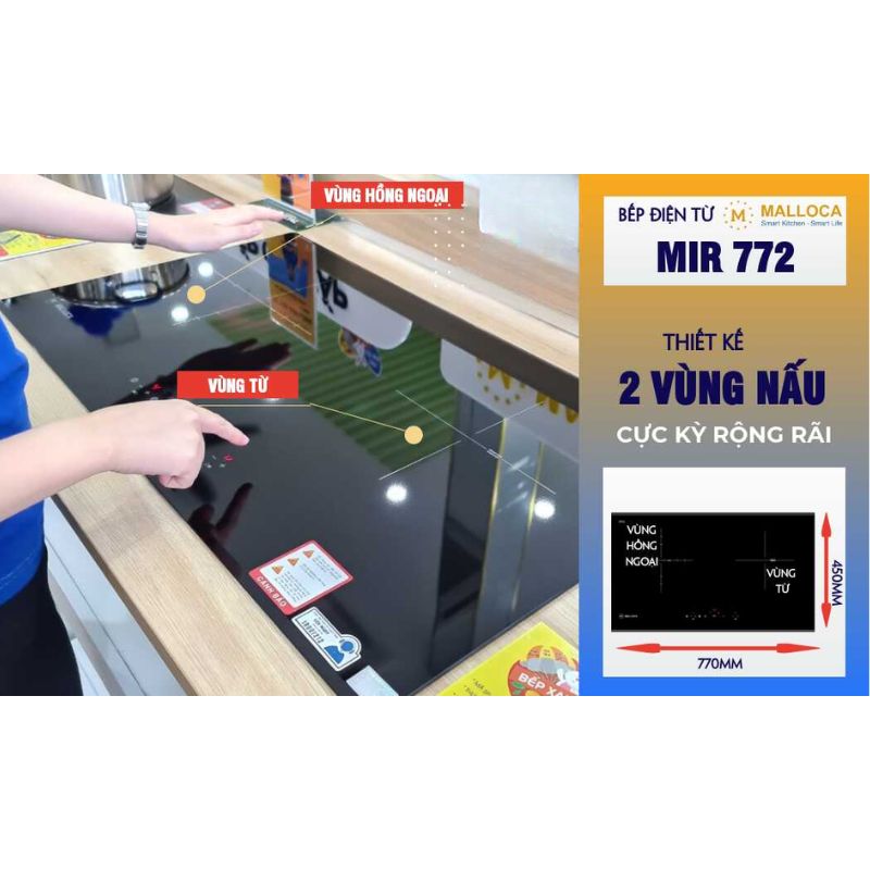 MIR 772 2 vùng nấu tối ưu MIR 772 2 vùng nấu tối ưu