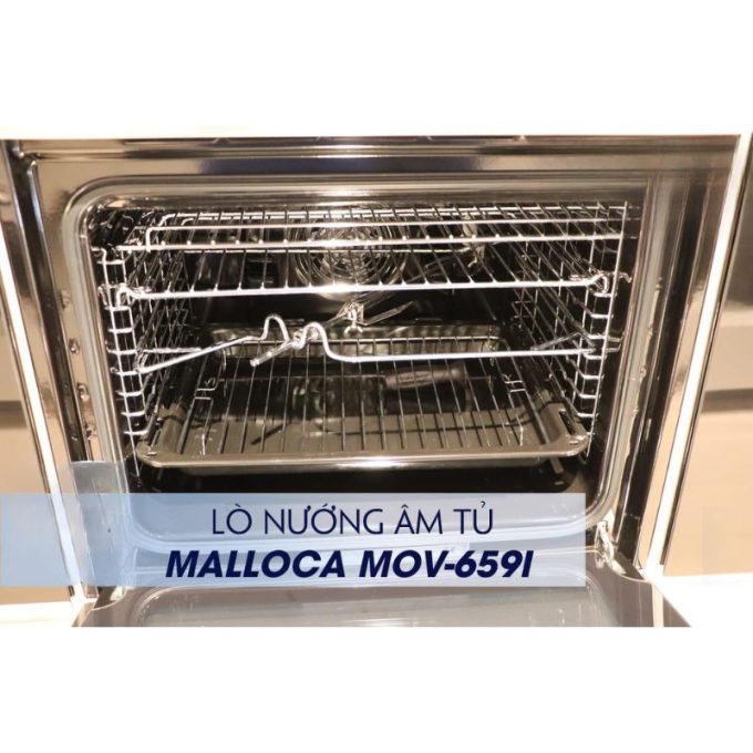 Lò nướng âm tủ Malloca MOV-659I 5 MOV-659I khoang lò chắc chắn